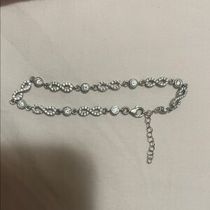 Cubic Zirconia Bracelet Infinity Sterling Silver